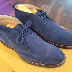 Tod's Navy Suede Chukka Boots NIB